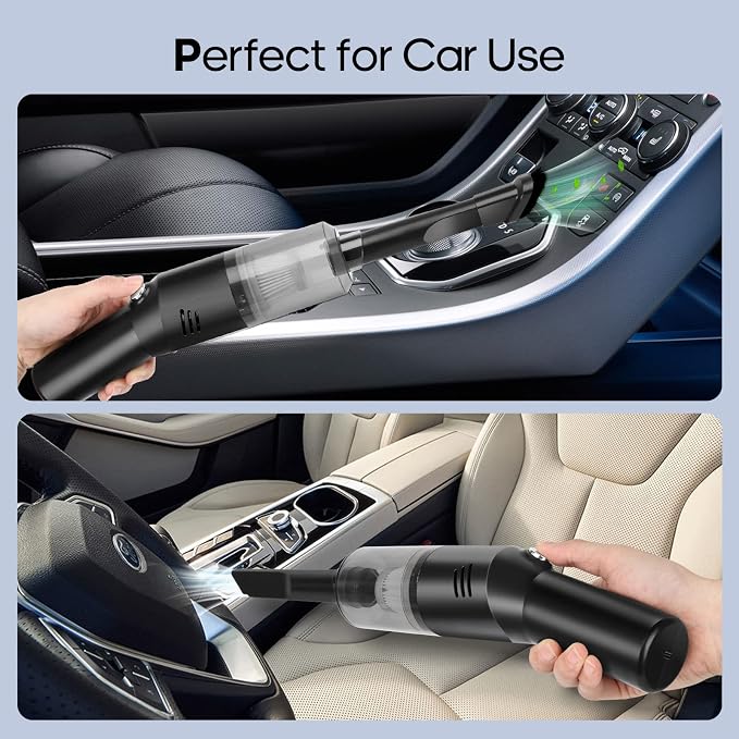 Portable Mini Car Vacuum Cleaner, High Power Cordless Handheld Rechargeable - Image 7
