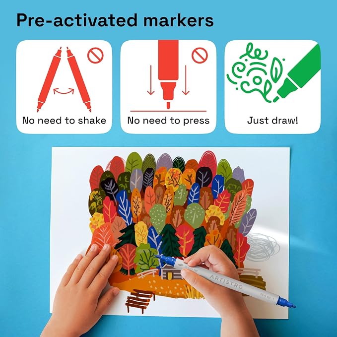 ARTISTRO 12 Acrylic Paint Markers - Image 6