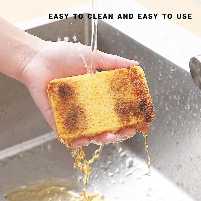 Large Cellulose Sponges, Thick Heavy Duty Scrub Sponges, Kitchen Sponges - Image 5