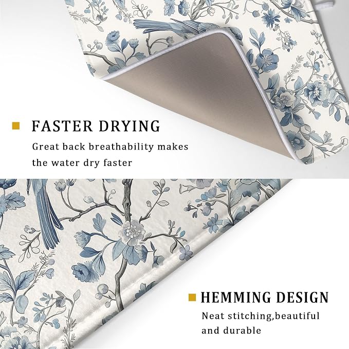 Chinoiserie Trees Dish Drying Mat - Image 3
