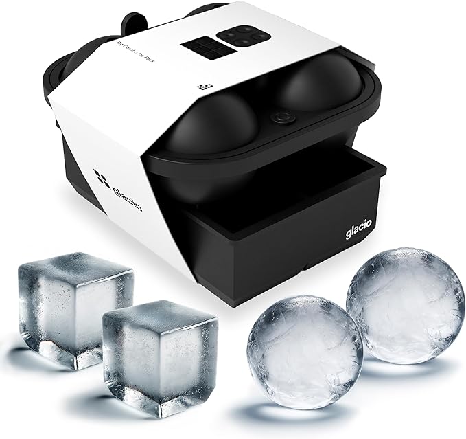 Ball Ice Cube Tray and Big Ice Cube Molds by glacio
