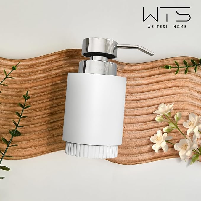Resin Soap Dispenser for Bathroom, Hand Lotion Liquid Dispenser Easy-to-Press - Image 5