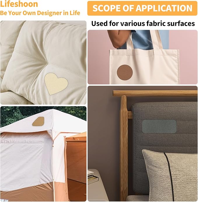 Fabric Repair Patches, 17X158 Inch Canvas Self-Adhesive Fabric Patches Tape - Image 3