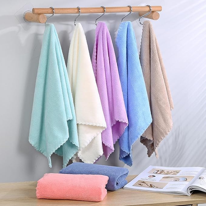 Microfiber Washcloths 5 Pack 29.5" x 13.8" Soft Feel Fingertip Towels quick - Image 7