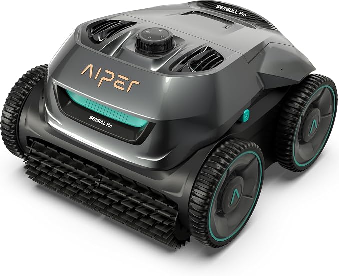 AIPER Cordless Robotic Pool Cleaner, WavePath Navigation, Wall-Climbing by Amazon+Renewed
