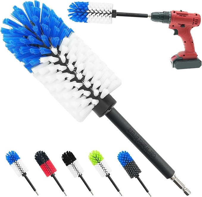 Wheel Brush, Soft Drill Wheel Cleaner Brush, Drill Brush by ETOUPA