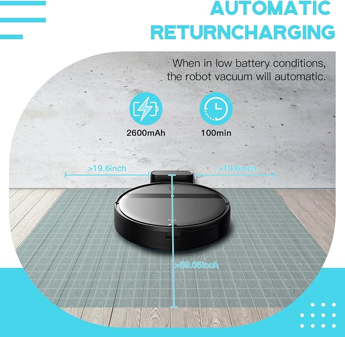 Robot Vacuum and Mop Combo, App/Alexa Control, Smart Robot Vacuum Cleaner - Image 7