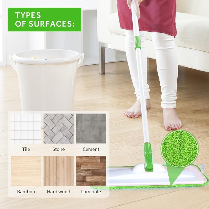 16.5 inch Mop Pads Refills, 3 Pack Microfiber Reusable Replacement Mop Pads - Image 5