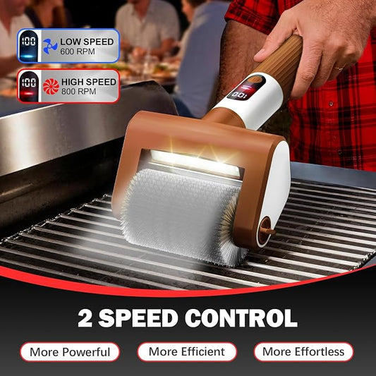 Electric Grill Brush, 2-Speed BBQ Grill Brush - Image 2