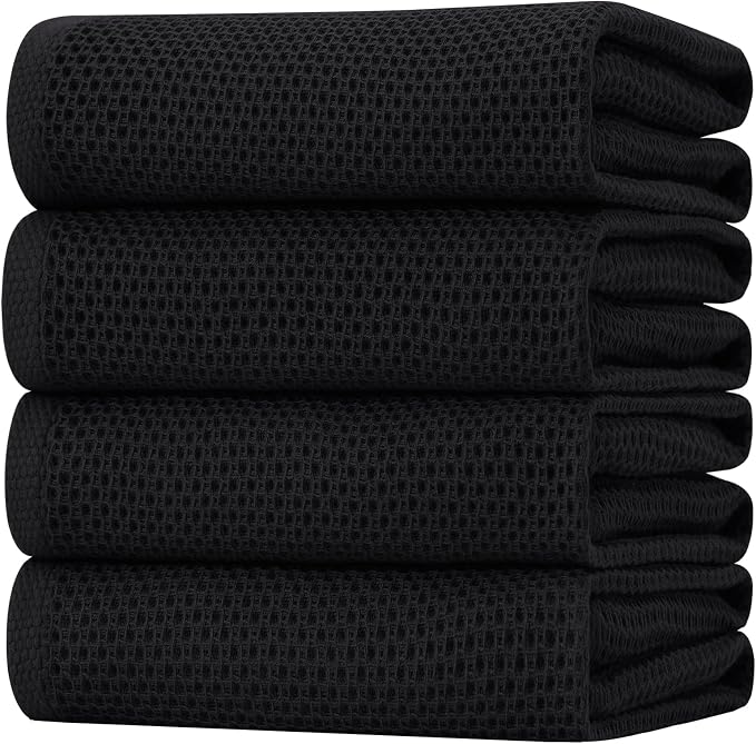 Homaxy 100% Cotton Oversized Waffle Weave Kitchen Dish Towels, Ultra Soft by Homaxy