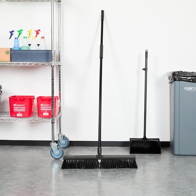 Restaurantware-Clean Tek Professional 23.62 Inch Push Broom, 1 Heavy-Duty Broom - Image 6