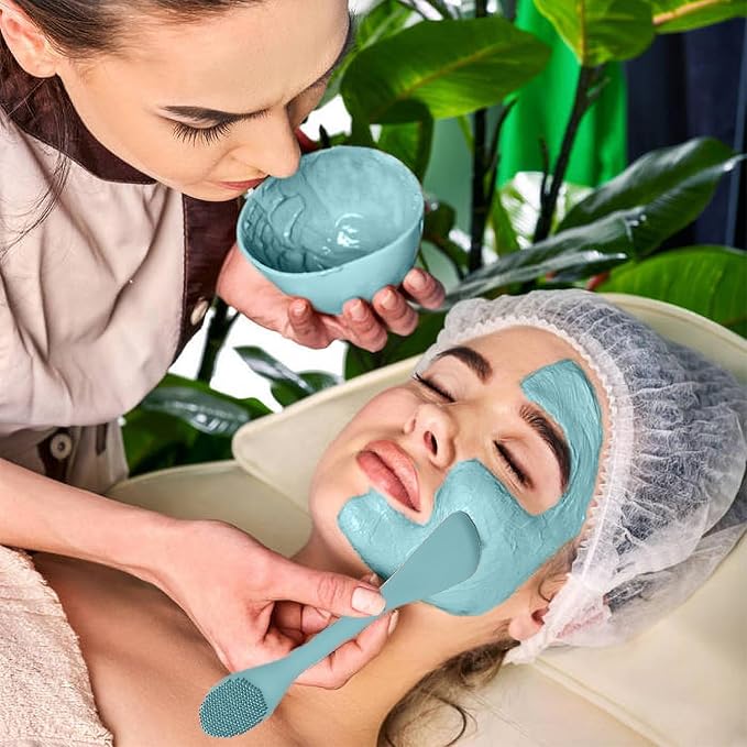 Facial Cleansing Brush, 2 in 1 Silicone Face Mask Brush & Face Scrubber - Image 7