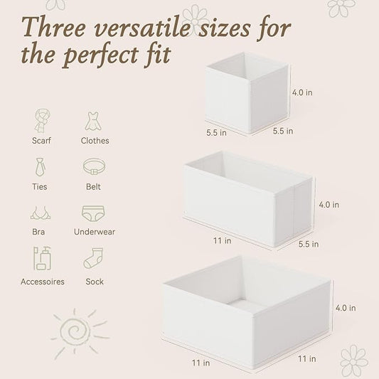 Criusia Drawer Organizers 18-Piece Set, Dresser Organizer - Image 2