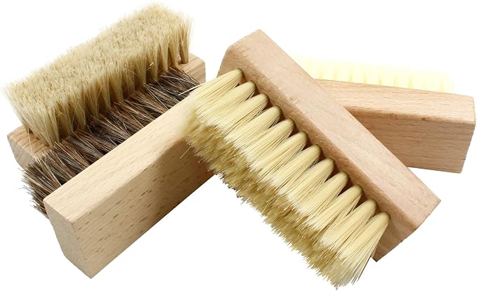 4 Pcs Wooden Handheld Shoe Cleaner Brush Set - Image 3