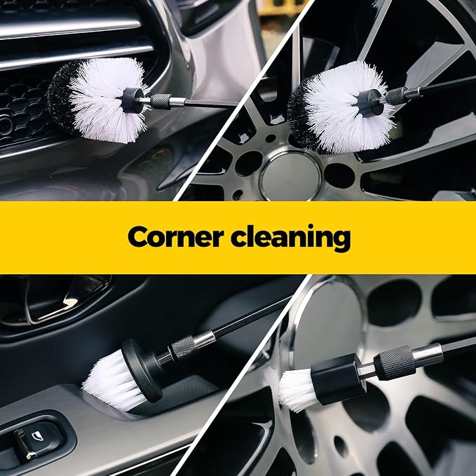 Holikme 7Pack Drill Brush Attachment Set-Car Interior Detailing Kit，Power - Image 2