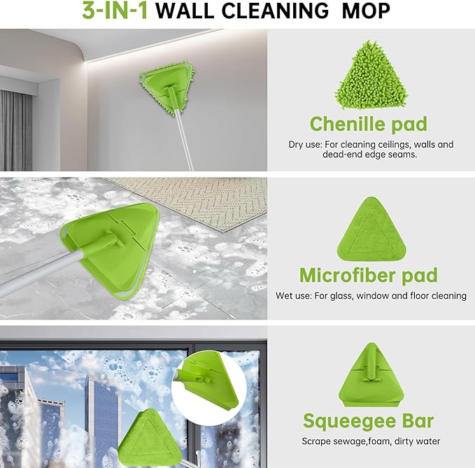 Wall & Baseboard Cleaner Mop Tool - Image 4