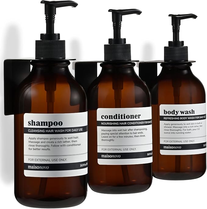 MaisoNovo Shampoo and Conditioner Dispenser by MaisoNovo-TheArtofSustainableLiving