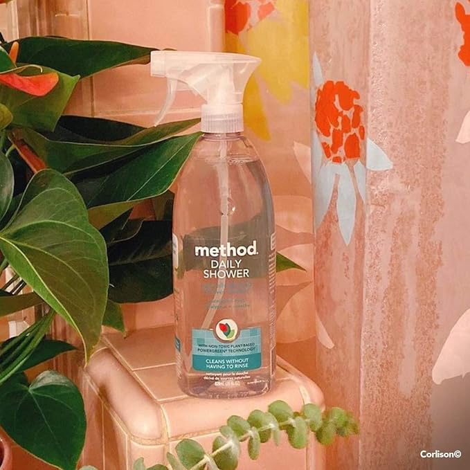 Method Daily Shower Spray Cleaner, Eucalyptus Mint, 28 Ounce, 1 pack, Packaging - Image 9