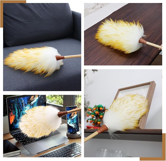 Wool Duster 20 inch Soft Natural Feather Dusters - Image 5