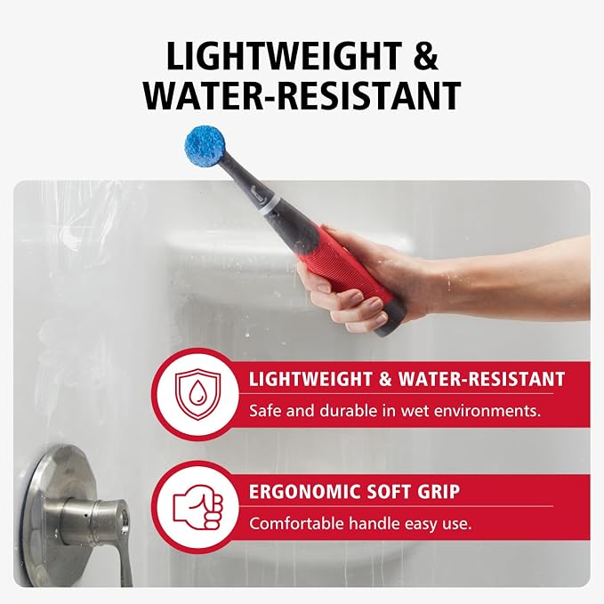 Rubbermaid Reveal Power Scrubber 18-Piece Kit, Cordless Electric Battery - Image 5
