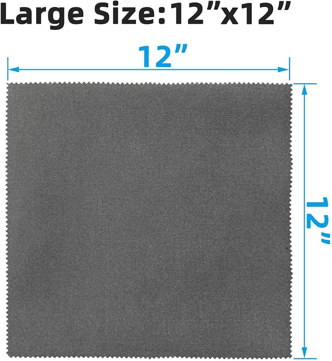 4 Pack Microfiber Gun Cleaning Cloth, Reusable Microsuede Cleaning/Polishing - Image 2