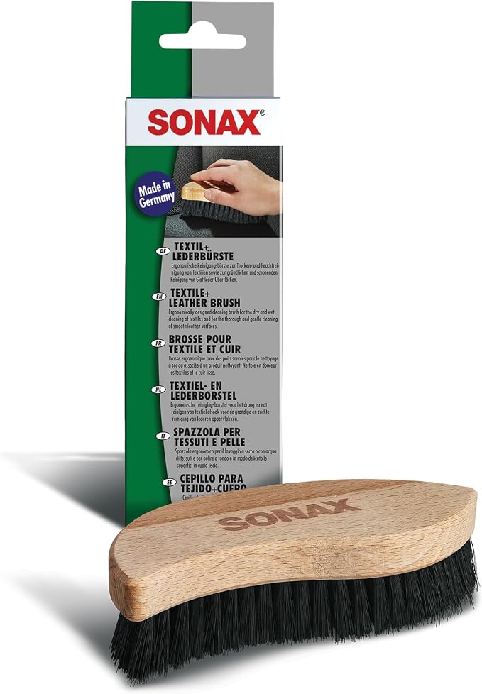 SONAX Textile & Leather Brush | Professional Interior Cleaning Brush by SONAX