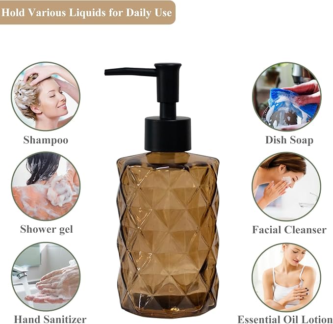 Brown Bathroom Soap Dispenser - Image 4