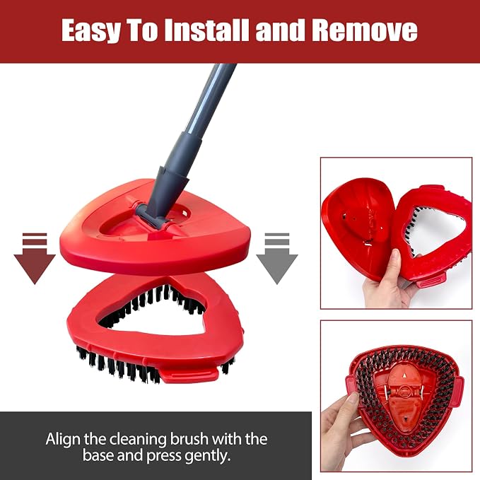 Scrub Brush, 2 Pack Spin Scrub Brush Replacement Head, Stiff Bristle Cleaning - Image 4