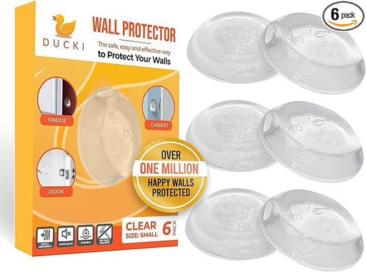 Ducki Door Stop Wall Protector | Self Adhesive Door Knob Wall Protectors from by Ducki
