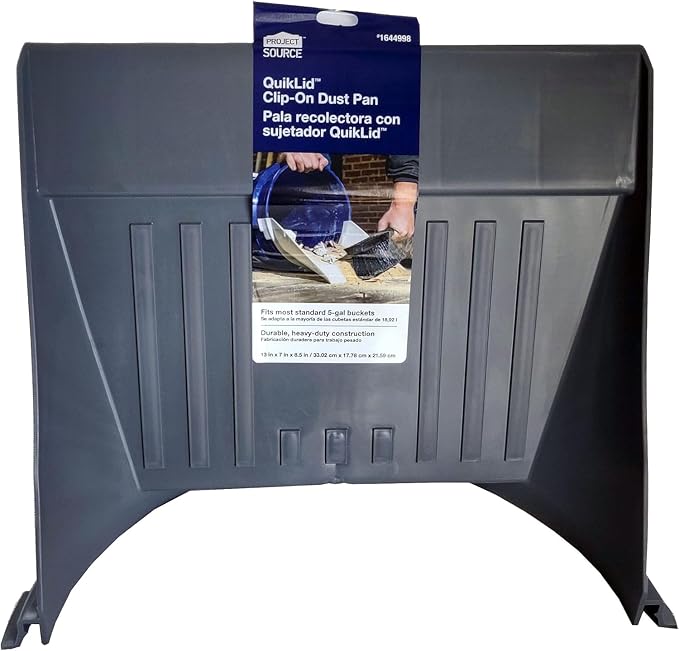 Project Source QuikLid ClipOn Dust Pan 5Gallon Bucket Accessory - Image 2