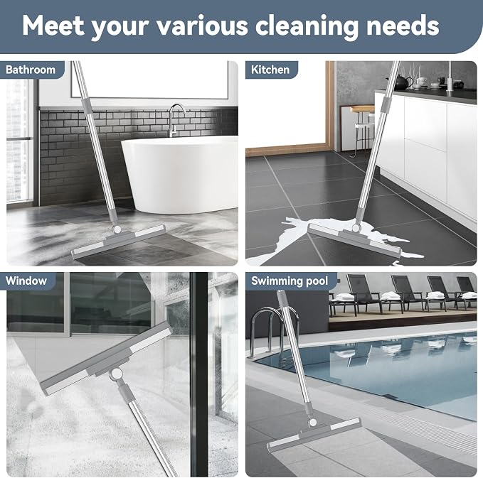 Floor Squeegee with 180° Rotating Head, Squeegee - Image 5