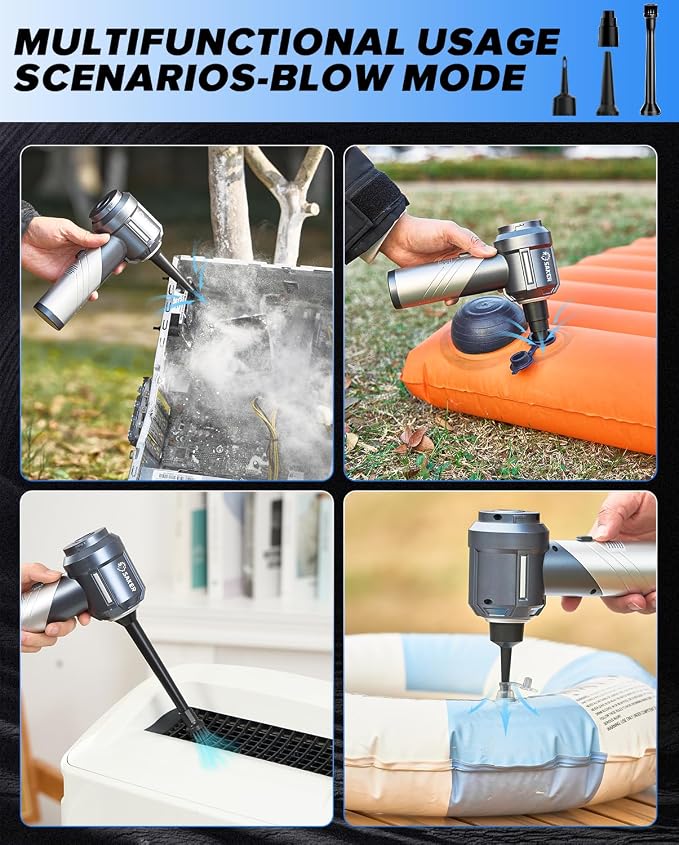 Saker Car Vacuum Portable Cordless, Foldable Mini Handheld Vacuum Cordless and - Image 6