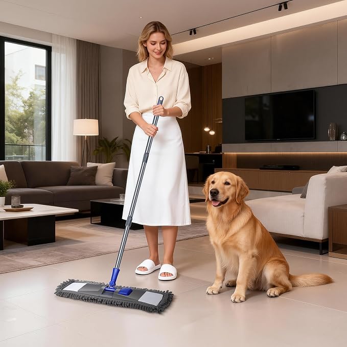 MASTERTOP Microfiber Mop for Floor Cleaning, Flat Dust Mop for Home and Kitchen - Image 8