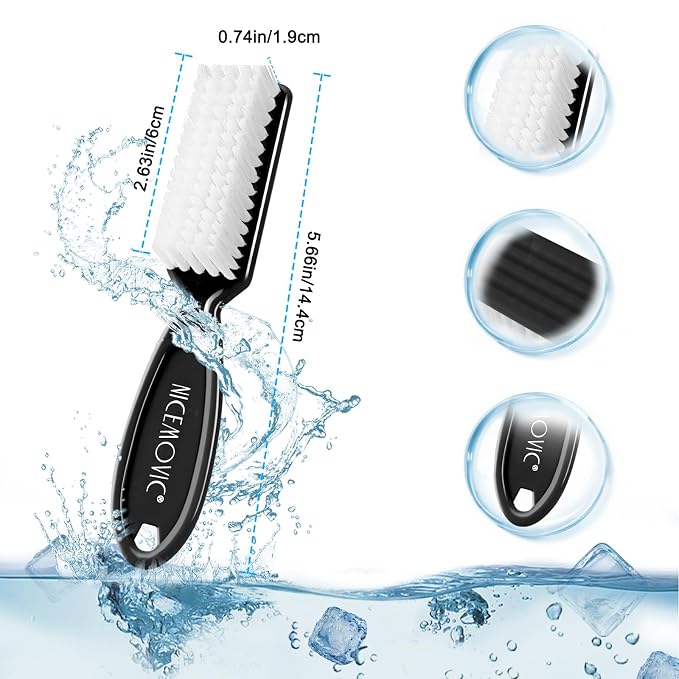 NICEMOVIC 10 Pcs Nail Brush for Cleaning Fingernails, Handle Grip Nail Scrubber - Image 4