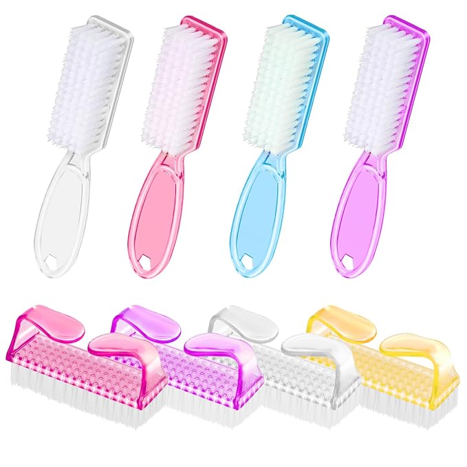 Nail Brushes for Cleaning Fingernails, Handle Grip Nail Scrubber Brush by SQULIGT