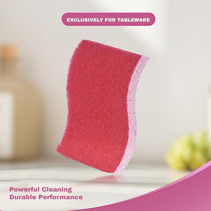 9 Pack 3-in-1 Scrub Sponge Variety Pack, Heavy Duty + Zero Scratch + Delicate - Image 4