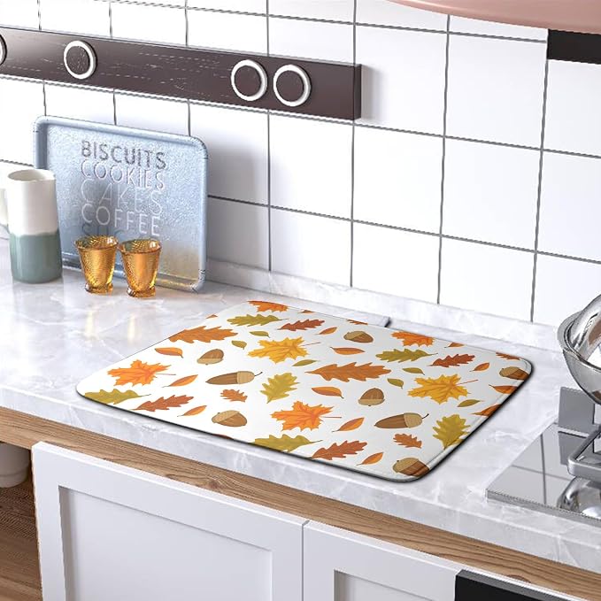 Fall Leaves Dish Drainer Mat - Image 5