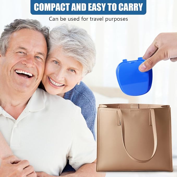 2 Pack Denture Bath Case Cup Box Holder Storage Container - Image 8