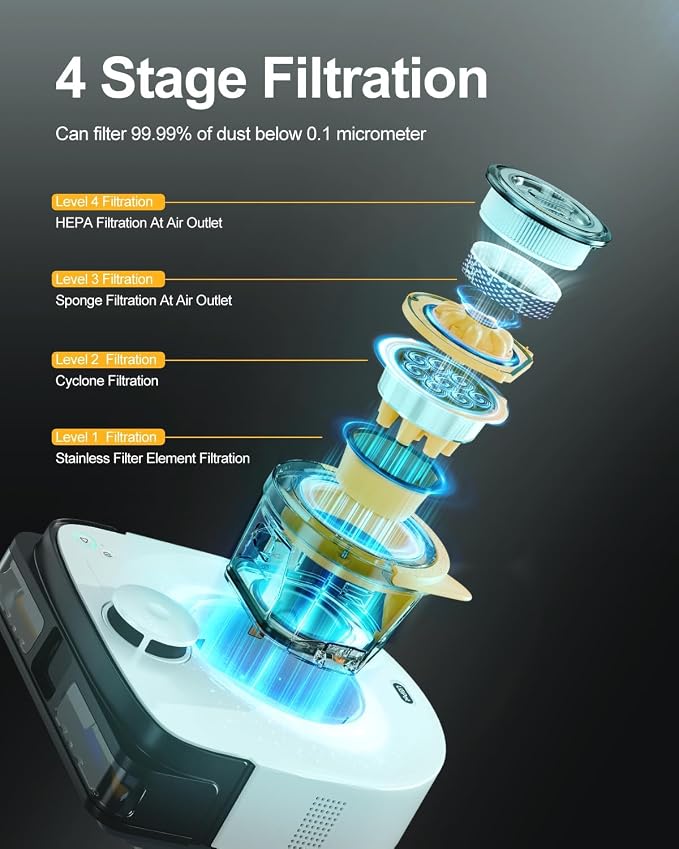 Robot Vacuum Cleaner with 22, 000Pa Ultra-Strong Suction - Image 3