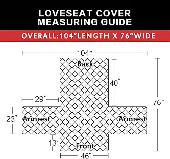 Easy-Going Reversible Loveseat Couch Cover for 2 Cushion Couch Sofa Cover for Dogs Water Resistant Furniture Protector with Foam Sticks Elastic Straps for Pet (Loveseat, Green/Christmas Red)