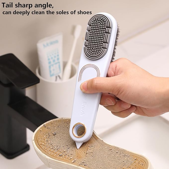 2 Pack Laundry Stain Brush Multi Cleaning Brush Double-Sided Soft Bristle - Image 5