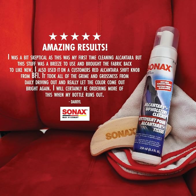 SONAX Upholstery and Alcantara Cleaner, Foaming Alcantara Cleaning, Dirt and - Image 5