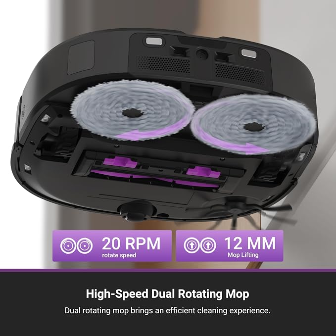Eureka J15 Ultra Self Emptying Robot Vacuum, 000 Pa Suction, Flex-Arm Mop Design - Image 7