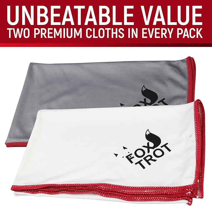 Fox Trot Large Microfiber Polishing Cloths | Streak Free, Lint Free Shine and - Image 7