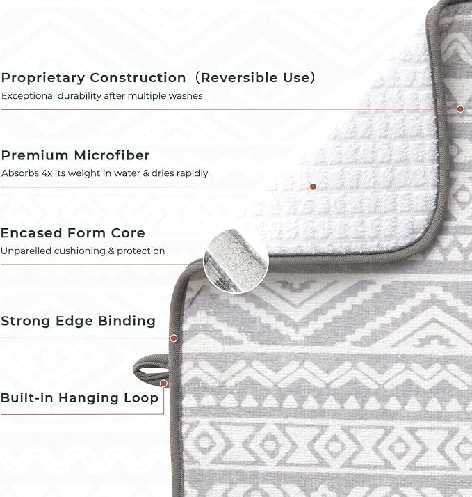 FRESHMINT Printed Dish Drying Mats - Image 3