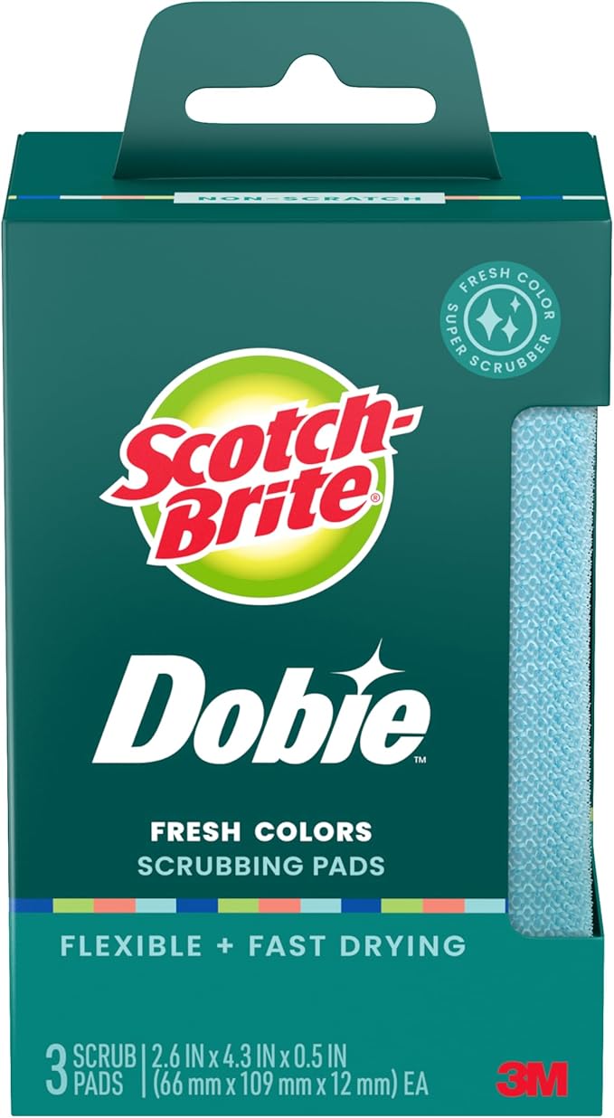 Scotch-Brite Dobie Colors Pads, Dobie Sponge by Scotch-Brite