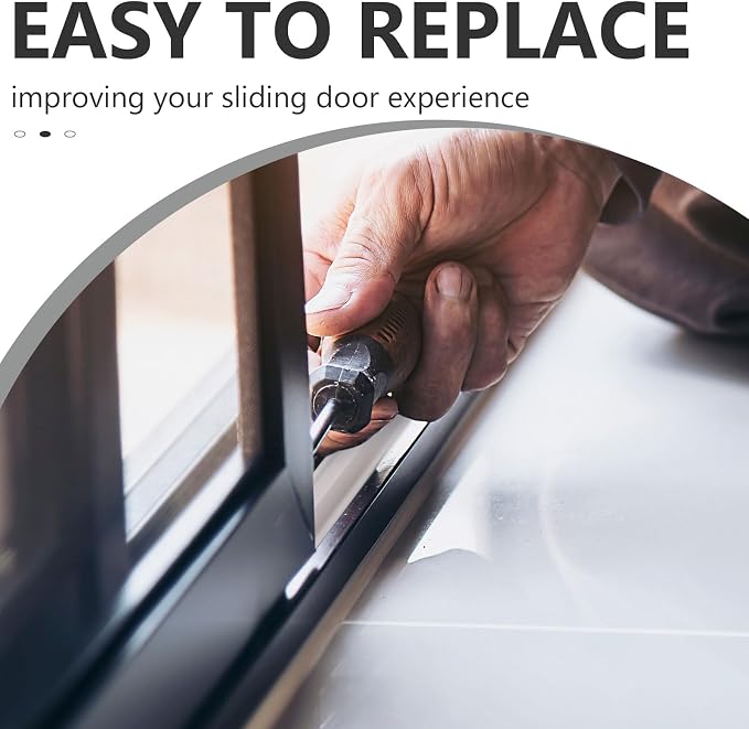 2 Pcs Sliding Screen Door Replacement Track 72 Inch Vinyl Bottom Track Sliding - Image 6
