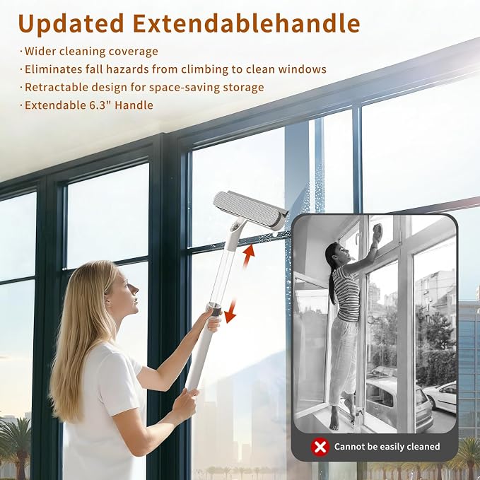 5-in-1 Extendable Window Squeegee - Image 2