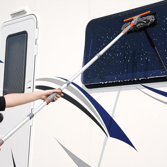 Eazer 89'' Squeegee Window Cleaner 2 in 1 Rotatable Window Cleaning Tool Kit - Image 6