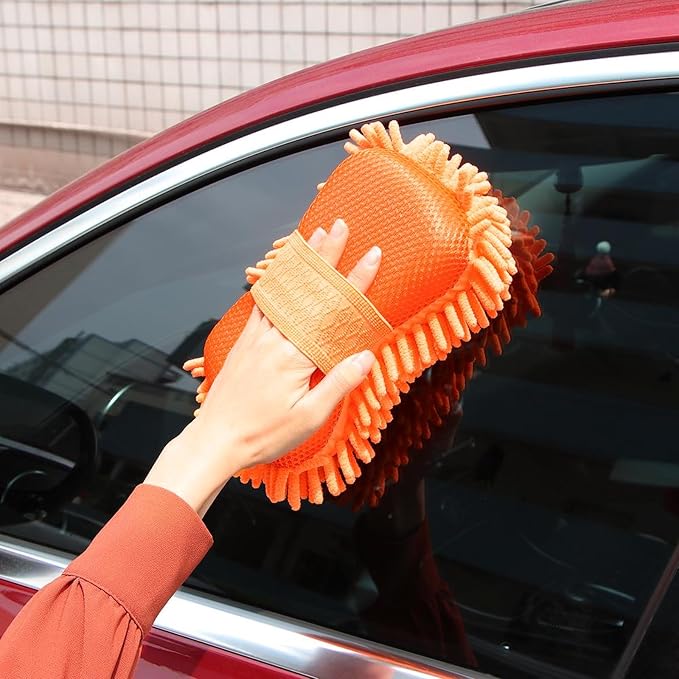 Microfiber Car Wash Sponge, Scratch-Free Vehicle Washing Mitt - Image 6